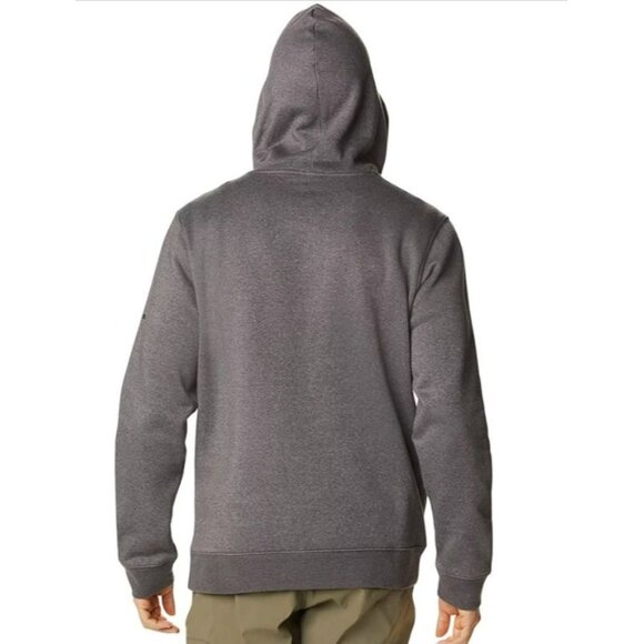 Columbia Trek Hoodie Mens L Charcoal Gray Pullover Graphic Logo Outdoor Gear - Picture 2 of 12